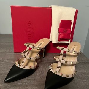 Valentino slides, beautiful leather 7.5